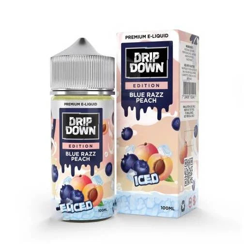 Buy Drip Down Blue Razz Peach Ice 100ml Edition Series Now!